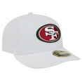 thumbnail image 3 of Men's New Era White San Francisco 49ers Omaha Low Profile 59FIFTY Fitted Hat, 3 of 5