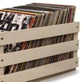 thumbnail image 4 of Crosley Caisse de Rangement Portable en Bois Rustique Vintage pour Collection de Disques Vinyles, 4 of 5