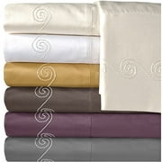 Veratex, Inc. Supreme Sateen 800 Thread Count Cotton Swirl Pillowcase (Set of 2)