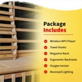 thumbnail image 5 of Radiant Saunas Sirona 4-Person Hemlock Infrared Sauna with 8 Carbon Heaters, 5 of 7