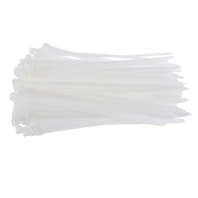 Hebilla autoblocante con cierre de cable de nailon de 100 piezas que una organización segura Blanco Sunnimix Nylon Cable Ties