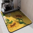 thumbnail image 2 of Washable Rubber Sunflower Cute Floral Dish Drying Mats for Kitchen Counter Home Large Coffee Bar Pad Accessories and Decor for Utensils Stemware 18''x24'', 2 of 7