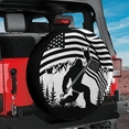 thumbnail image 3 of Lotusprinthandmade America Flag Bigfoot Mountain Spare Tire Cover Without Backup Camera Hole 6 Sizes (27 in.), 3 of 7