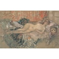 thumbnail image 2 of Whistler, James McNeill 14x10 Gold Ornate Wood Framed with Double Matting Museum Art Print Titled - The Arabian 1892, 2 of 4
