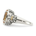 thumbnail image 3 of 925 Sterling Silver With Real 14kt Citrine Ring Size: 6; for Adults and Teens; for Women and Men, 3 of 6
