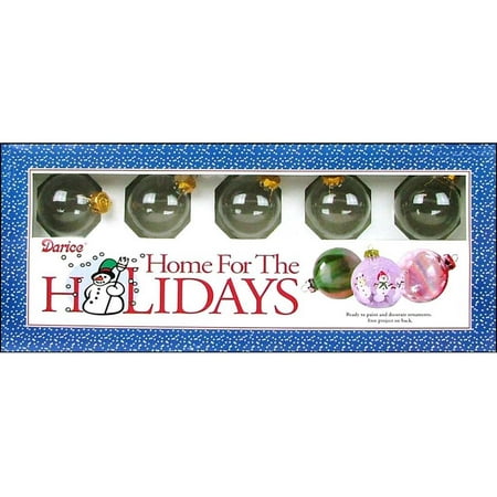 Clear Glass Ornaments: 50mm Glass Balls, 10 pack
