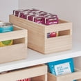 thumbnail image 2 of iDesign Paulownia Wood Cabinet Organizing Bin, 5" L X 10" W X 6.25" H, 2 of 7