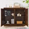 thumbnail image 3 of Nmkwnr Sideboard Buffet Cabinet with 2 Outlet Holes, Storage Cabinet for Living Room, Kitchen, Dining Room, Bedroom, 3 of 7