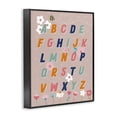 thumbnail image 3 of Stupell Industries Eclectic Alphabet with Florals Black Framed Giclee Art, 11 x 14, by Daniela Santiago, 3 of 8