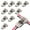 3 Way 2 Pins, variant on Duslogis 10 Pcs Low Voltage Wire Connectors Solid Connection, T Tap 2 Pin Quick Wire Splice Connectors, Self-Stripping 3 Way Wire Connector for LED Strip/Audio/Video/Automotive, 22-18 AWG