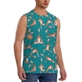 thumbnail image 2 of Disketp Giraffes Doing Various Yoga Sleeveless Tshirts For Men, Muscle Shirts For Men Dry Fit Tank Top-Large, 2 of 8