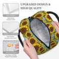 thumbnail image 5 of Vsdgher Insulated Lunch Bag Simple Bento Cooler Bag Lunch Tote Bag , Suitable for picnics, school, work (Sunflowers Print ), 5 of 5