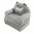 thumbnail image 2 of Toddler Couch, Cartoon Animal 2 in 1 Fold Out Baby Couch, Multipurpose Flip Out Kids Sofa Chair, Portable Toddler Couch for Reading, Watching TV, Relaxing,, 2 of 7