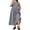 Gray 02, variant on Karymi Plus Size Bow Keyhole Sleeveless Midi Dress, High Waist A-Line Casual Flowy Summer Dress with Pockets Sundress