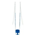 thumbnail image 2 of Outdoor Heights High Back Full Bucket Toddler & Baby Swing Set for Backyard Swing with Vinyl Coated Chain (3, Blue), 2 of 7