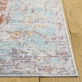 thumbnail image 5 of Safavieh Arizona 8'-0" X 10'-0" Polyester Power Loomed Rug In Turquoise / Rust, 5 of 9