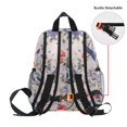 thumbnail image 5 of FORMRS School Backpack with Front Zippered Pocket 12" Student Travel Daypack, Purple Floral Pattern, 5 of 6