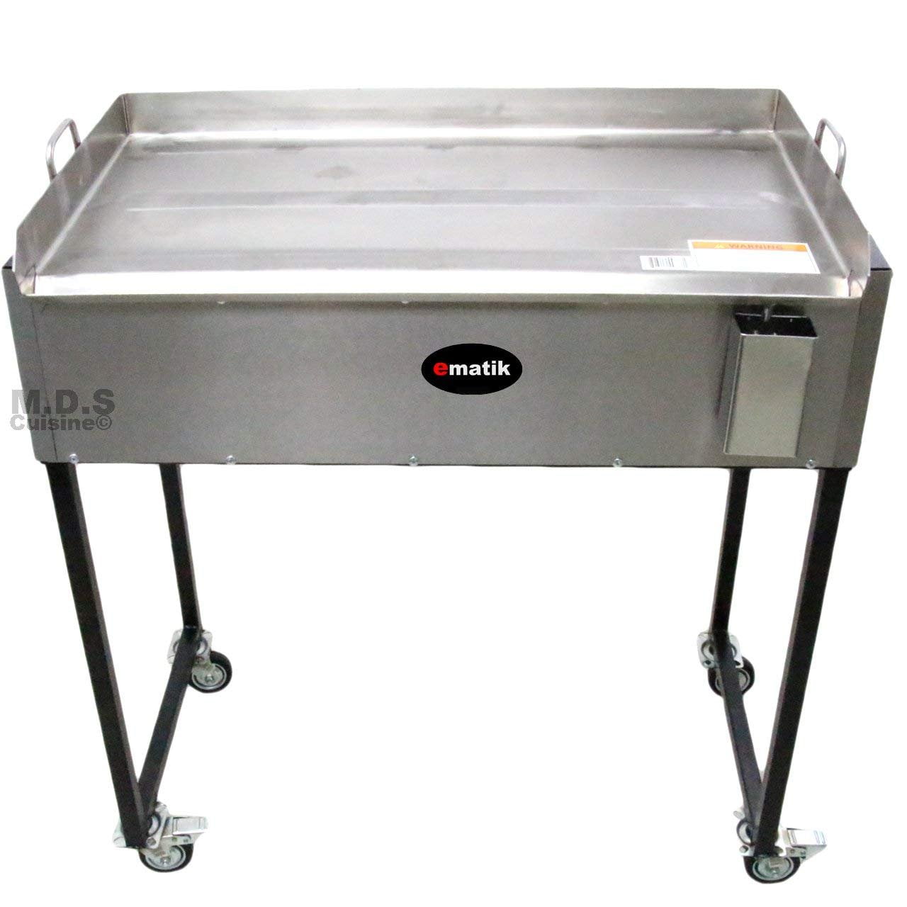 Ematik Griddle 31" 100% Heavy Duty Gauge Steel Stainless ...