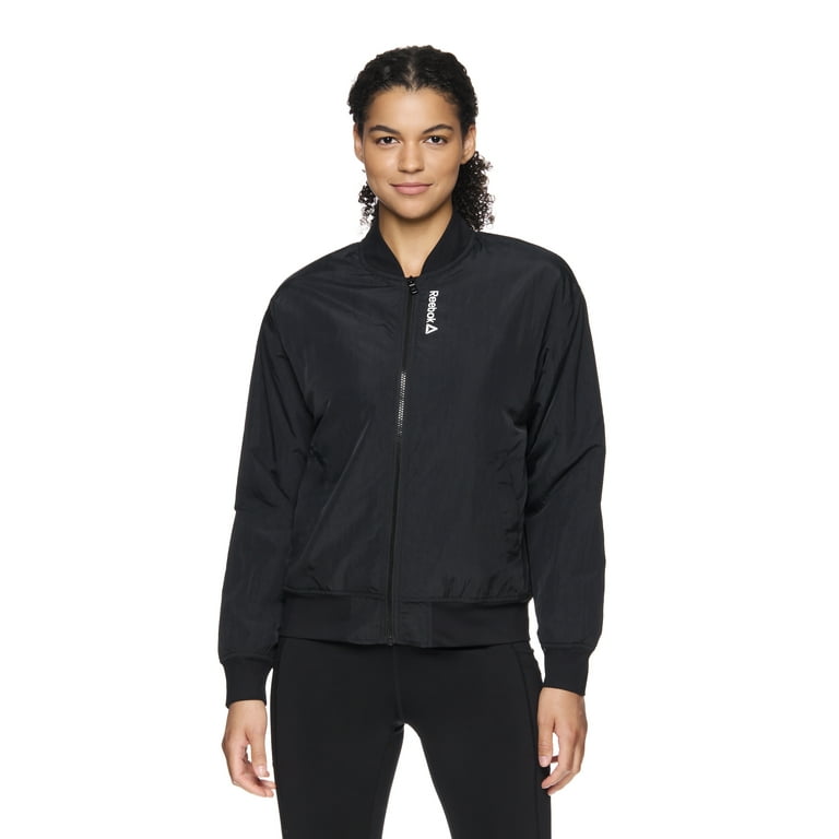 Reebok Womens Heritage Bomber Jacket Sizes Xs xxxl Women s Size Large Black