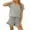 Gray, variant on Big Saving! Pajama Set for Women Shorts Sleepwear V-neck Soft Summer Pj Lounge Set Loungewear S-XXL