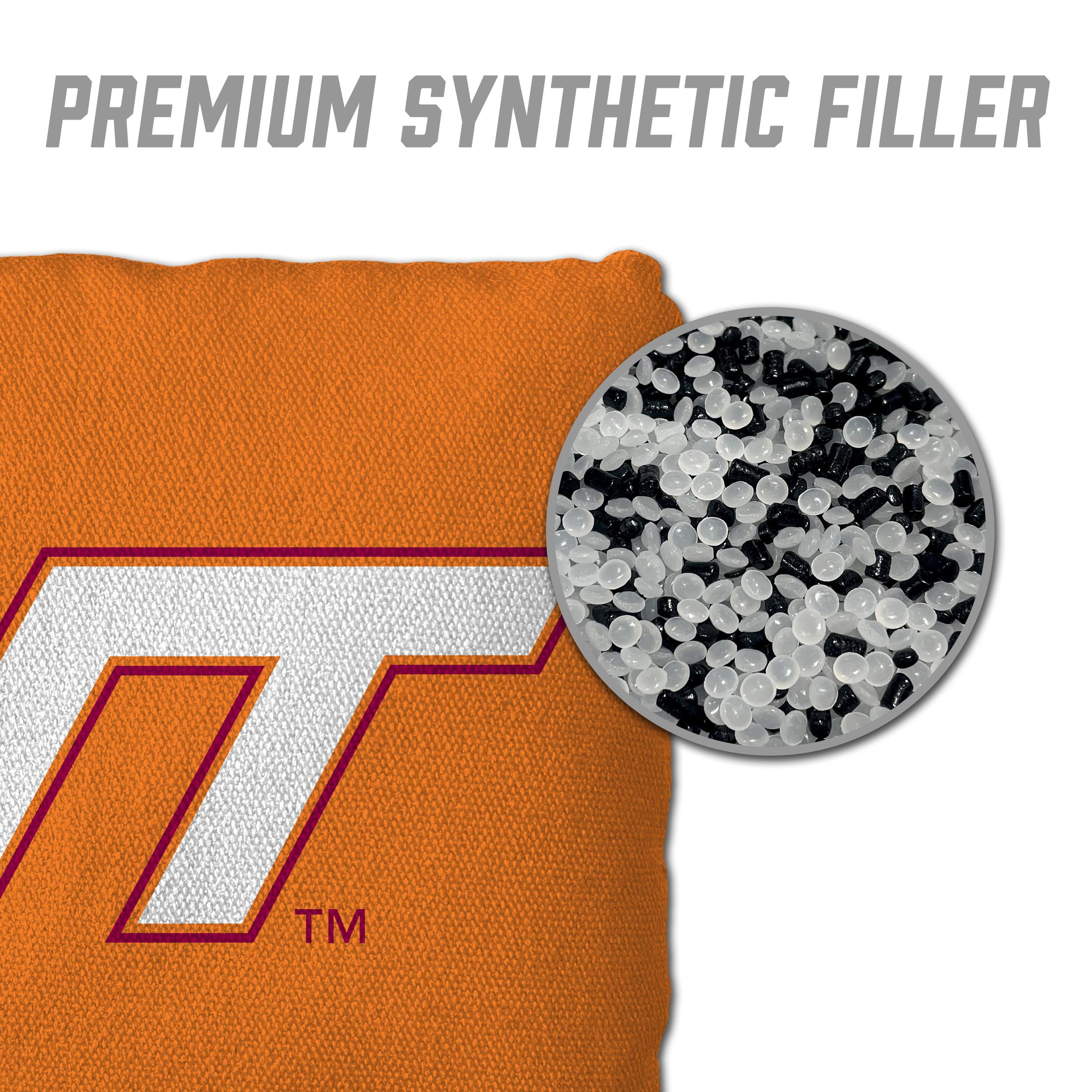 NCAA Virginia Tech Hokies Cornhole Bags - 4PK - Orange