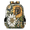Bronze, variant on Day of the Dead Travel Backpack for Adults, Multi-Functional Casual Daypack with Adjustable Shoulder Straps, Helloween Flower Skull Laptop Bag for Work Outdoor