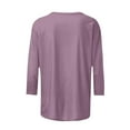 thumbnail image 5 of ZJXFGS Womens Fall Shirts Shirts for Women Dressy Casual Womens Blouses Dressy Casual Tunic Shirts for Women Fall Blouses for Women 2025 Plus Size Blouses for Women Purple S, 5 of 5