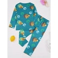 thumbnail image 4 of ATAIKU 3-8Y Toddler and Little Boy Pajamas Set Kids Long Sleeve Tee and Pants Excavator Sleepwear Boys 2-Piece Jammies, 4 of 12