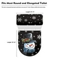 thumbnail image 5 of Renewold Soft Toilet Lid Cover and Toilet Lid Tank Cover Set 2 Pieces Snowman Pine Cones Toilet Protector Keep Bathroon Home Clean,Christmas Holiday, 5 of 6