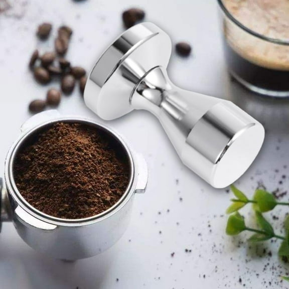 HEMOTON 51mm Handheld Solid Stainless Tamper (Silver)