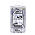 thumbnail image 3 of Liquipel Powertek Pastel Plaid USB-A to Lightning - Purple, 3 of 7