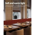 thumbnail image 3 of Modern Cordless Table Lamp Set of 2, Portable LED Desk Lamps, 5000mAh Rechargeable Battery Operated Lighting for Bedroom Dining Room Restaurant Coffee Shop Camping Night Light (Black), 3 of 9