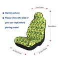 thumbnail image 4 of Naloa Kiwi and Avocado Car Seat Covers 2PCs Front Car Seat Covers Universal fit for Most Cars SUVs and Trucks - 2 PCS, 4 of 5