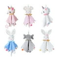 thumbnail image 3 of Douhoow Baby Plush Stuffed Toy Cute Stuffed Animal Blanket Comforter r Bunny Soothe Appease Towel, 3 of 4
