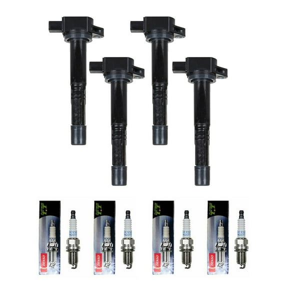 Set of 4 ISA Ignition Coils and Denso Platinum Spark Plugs Compatible with Honda Civic CR-V Accord UF311 Fits select: 2006-2007 HONDA CR-V EX, 2006-2007 HONDA ACCORD EX