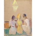 thumbnail image 3 of Edvard Munch 15x18 Black Modern Framed Museum Art Print Titled - Three Seated Young Women (1906-07), 3 of 5