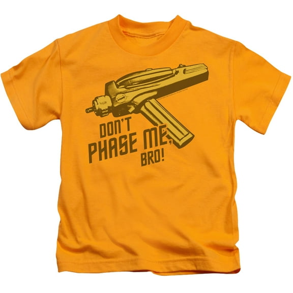 Star Trek Dont Phase Me Bro Youth 18/1 T-Shirt Gold
