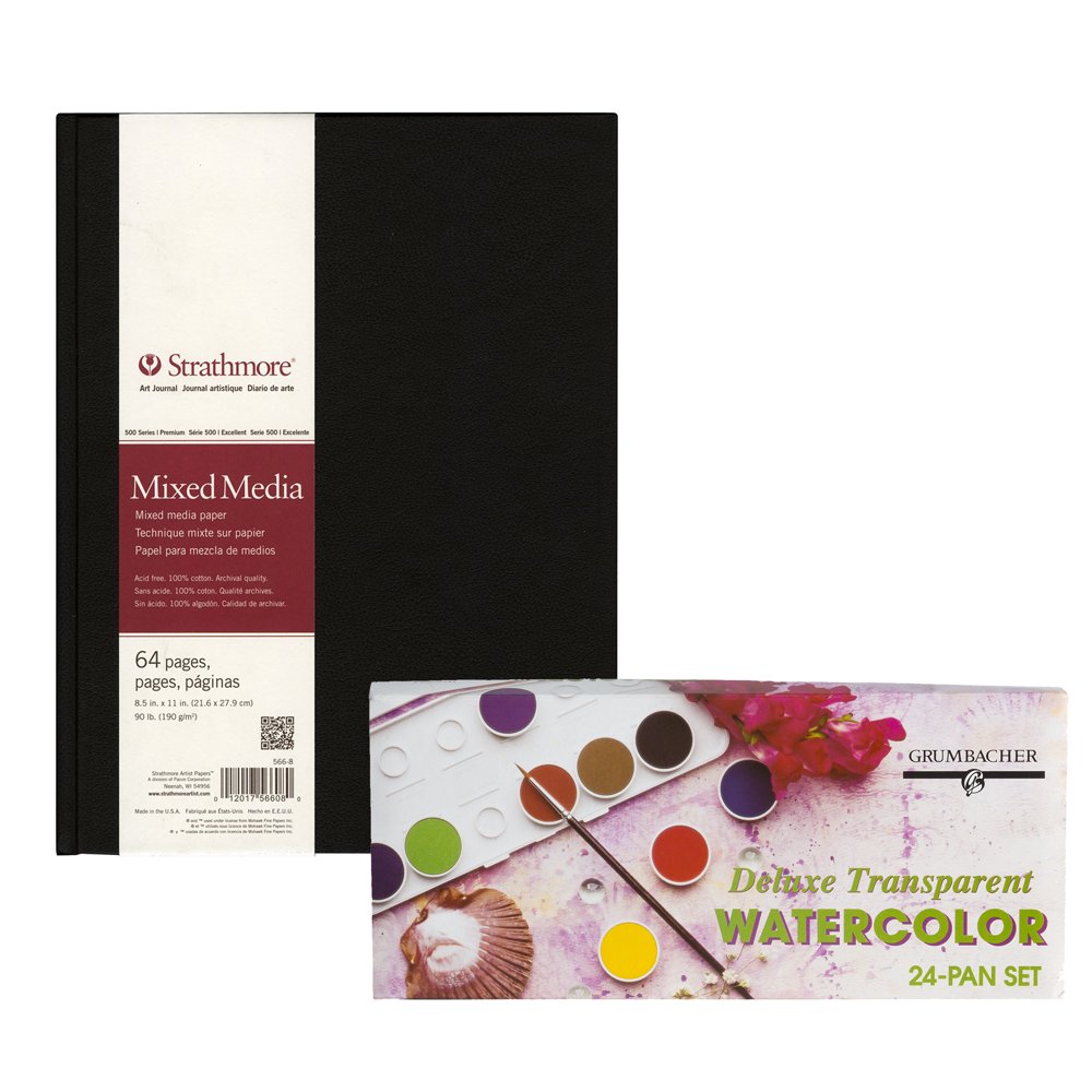 Strathmore Mixed Media Art Journal with Grumbacher Transparent