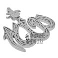 thumbnail image 3 of Real Diamonds Unisex Allah God Muslim Islamic Arabic Pendant 10K White Gold Finish Charm, 3 of 4