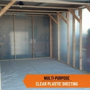 Farm Plastic Supply Clear Plastic Sheeting 6 mil, 6*100 Heavy Duty Polyethylene Film Drop Cloth