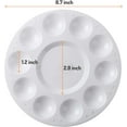 thumbnail image 3 of Creative Palette Set, Paint Trays for Kids, Lightweight Round Paint Holder with 10 Wells and 1 Central Reservoir, Multi-purpose for Art Painting, School Projects, and Birthday, 3 of 8