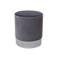 thumbnail image 2 of hometrends Velvet Ottoman, 2 of 2