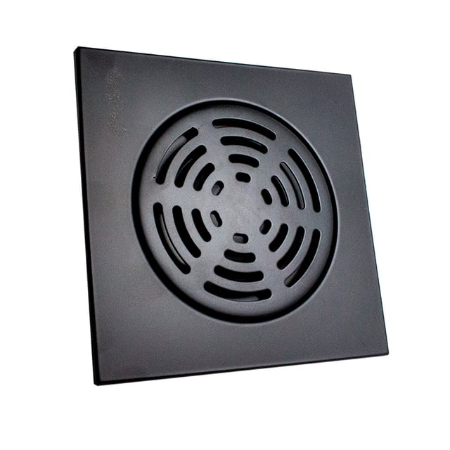 Coladera Resumidero Cuadrada 15cm Negro Rugo 46-AIN