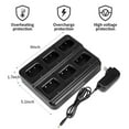 thumbnail image 2 of Walkie Talkies pxton recargables de largo alcance, paquete de 6 con cargador, 2 of 9