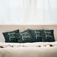 thumbnail image 3 of Ambesonne Black and White Throw Pillow Cover 4 Pack, Family Forever, 20", Black and White, 3 of 6