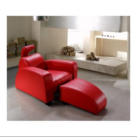 Vig Furniture Vg2t0674 Divani Casa Rosso Modern Leather Lounge Vig Furniture Vg2t0674 Divani Casa Rosso Modern Leather Lounge Chair Ottoman