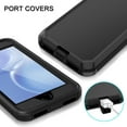 thumbnail image 6 of Petocase for 2022/2020/3rd/2rd iPhone SE Case,iPhone 8/7 Case,Built-in Screen Protector Shockproof Dust/Drop Proof 3 in 1 Full Body Rugged Heavy Duty Phone Cover for iPhone SE 2022/2020,Black, 6 of 7
