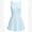 Blue, variant on Women Parent-child Athletic Tennis Dress with Built in Shorts and Pockets Twisted Bow Cutout Back Workout Romper Dress Red