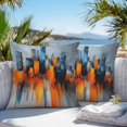 thumbnail image 4 of Outdoor Pillow Cover Oil Painting Set of 2 Waterproof Throw Pillowcases Abstract Landscape Decorative Patio Furniture Pillows for Couch Garden Indoor & Outdoor Use, 4 of 9