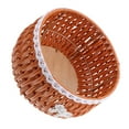 thumbnail image 6 of WORGEOUS Imitation Rattan Woven Basket for Garden Planter Decorative Storage Basket for Plants and Blankets Round Wicker Basket for Indoor and Outdoor Grey, 6 of 8